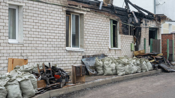 Professional Fire Damage Removal technician working in Cockeysville, MD